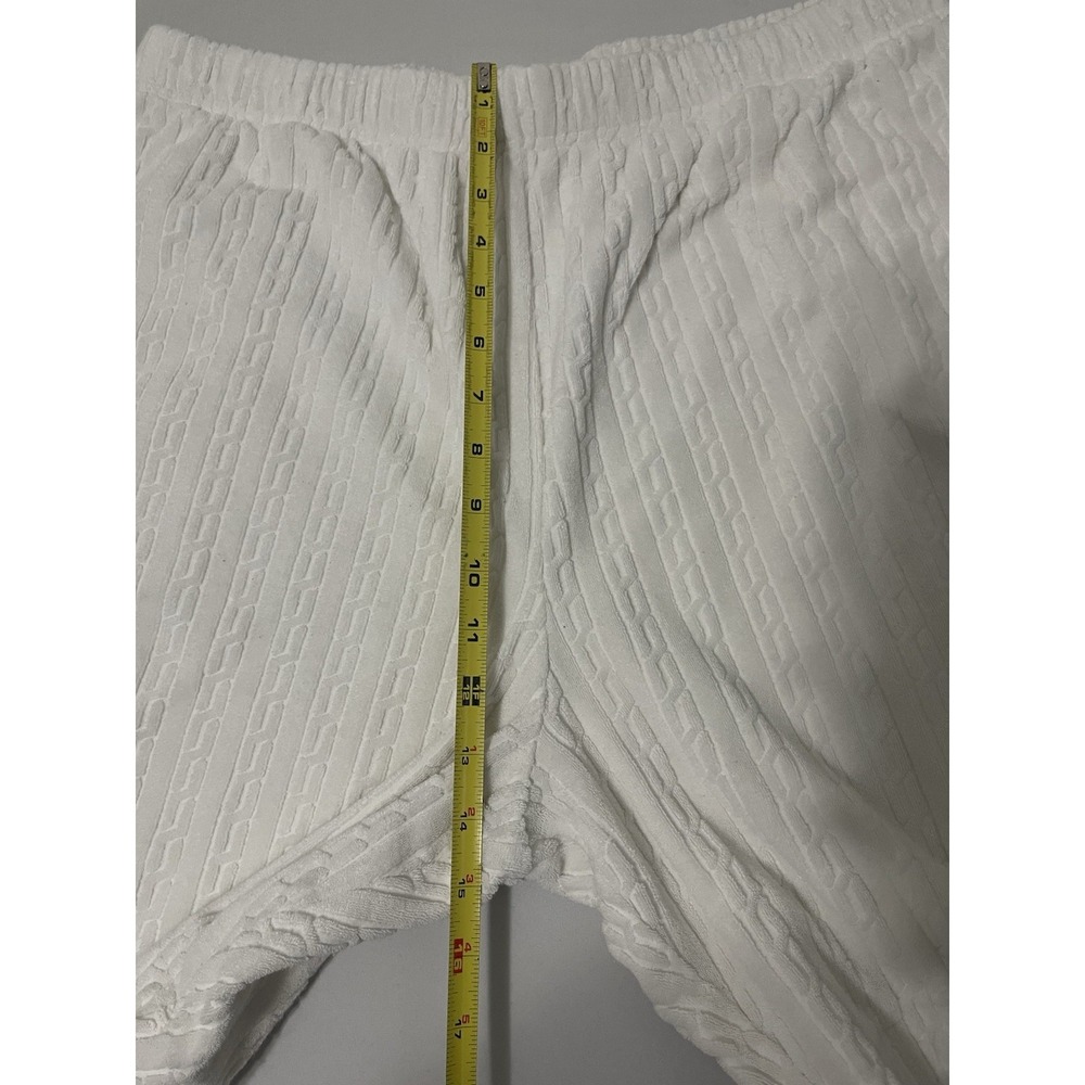 Supreme Cable Knit Terry Shorts Men's Size XL White SS18 - Picture 9 of 10